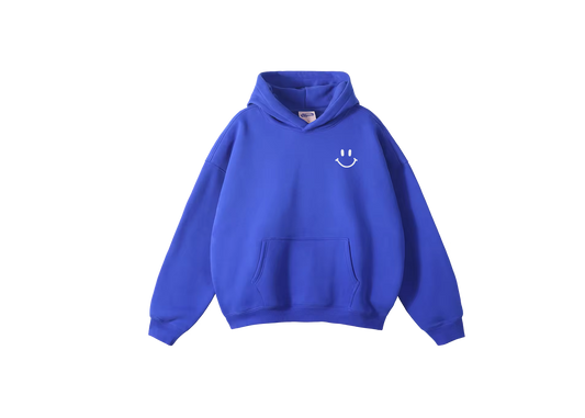 Smiley Hoodie (Royal Blue)