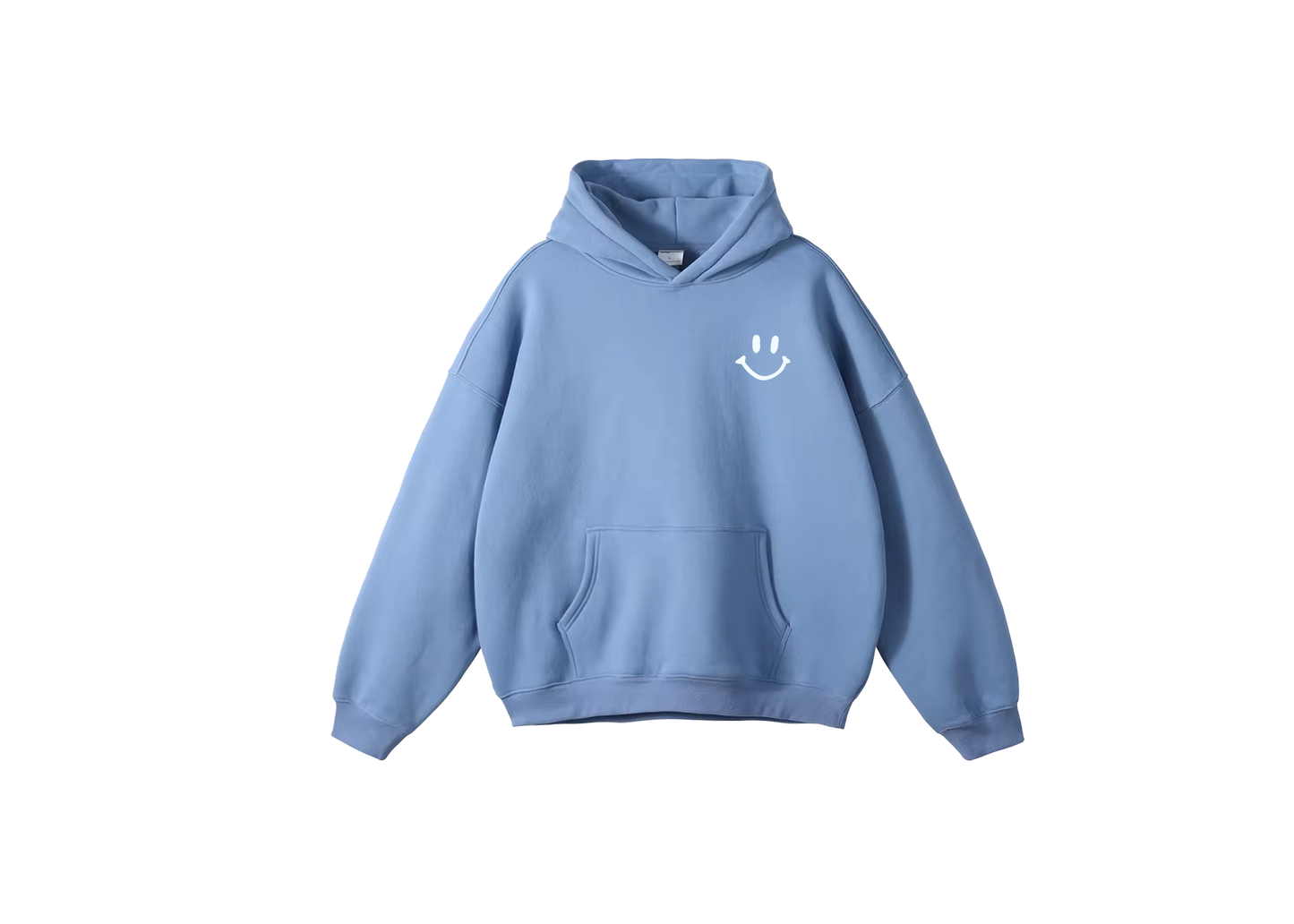 Smiley Hoodie (Light Blue)